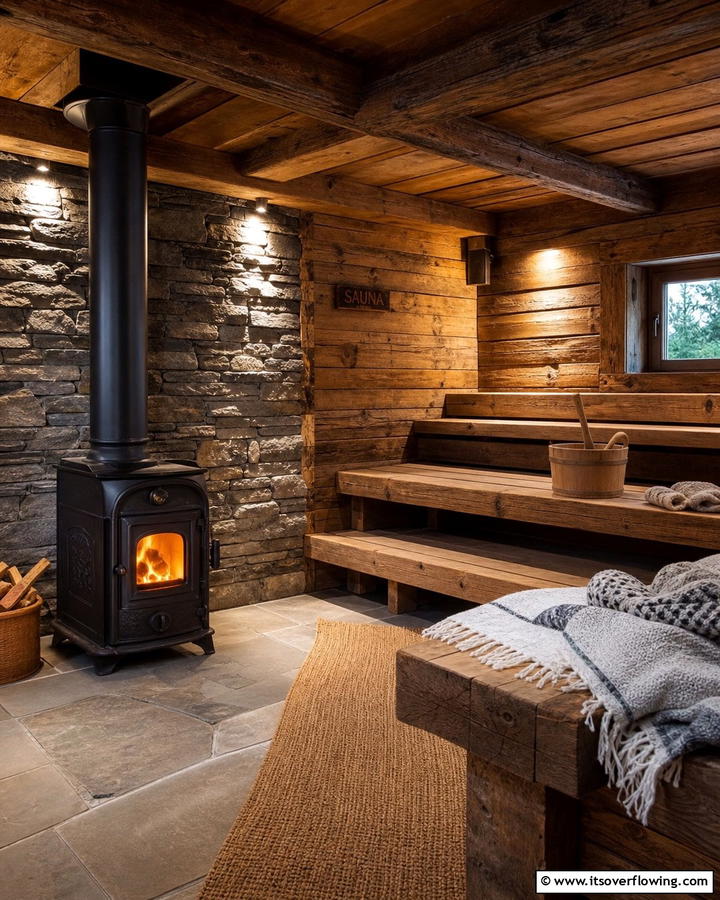 Rustic Cabin Sauna - 20 Sauna Room Design Ideas for a Luxurious Home Spa