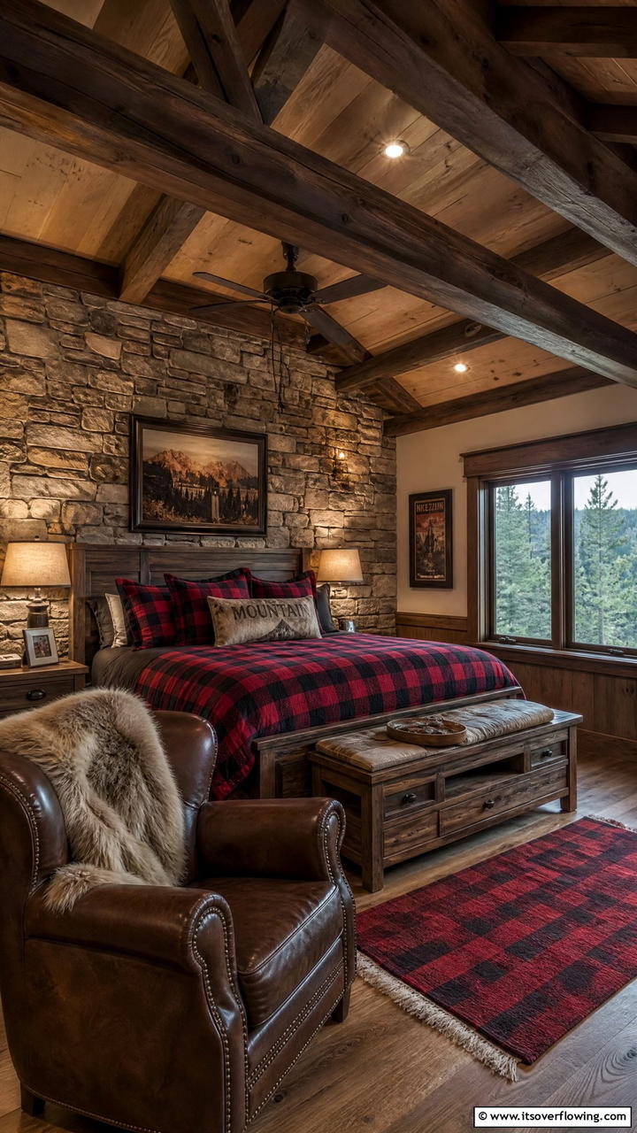 Rustic Cabin Vibe - 25 Man Cave Bedroom Ideas for the Ultimate Retreat