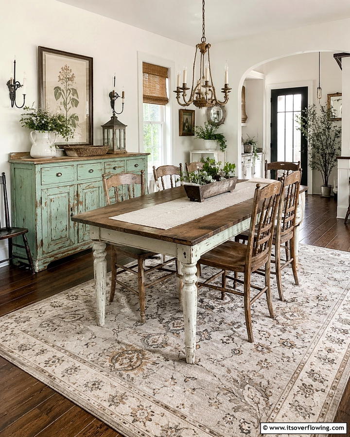 Rustic Centerpieces - 30 Rustic Dining Room Ideas for Cozy Family Gatherings