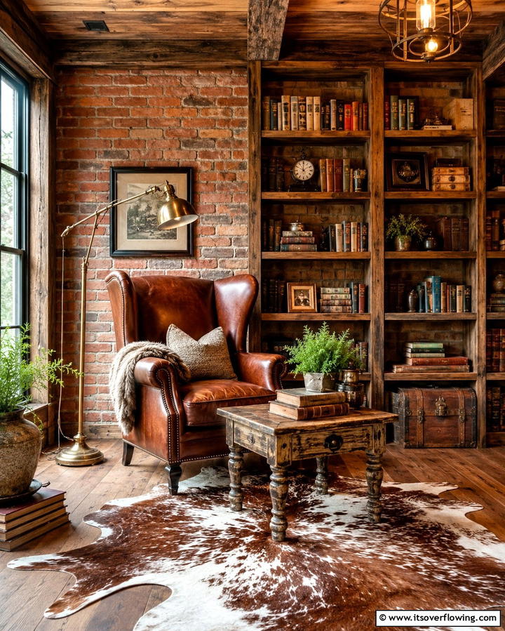Rustic Charm - 30 Reading Room Ideas for a Quiet and Cozy Escape