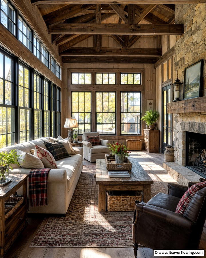 Rustic Charm - 25 Florida Room Ideas for a Relaxing Sun-Filled Space