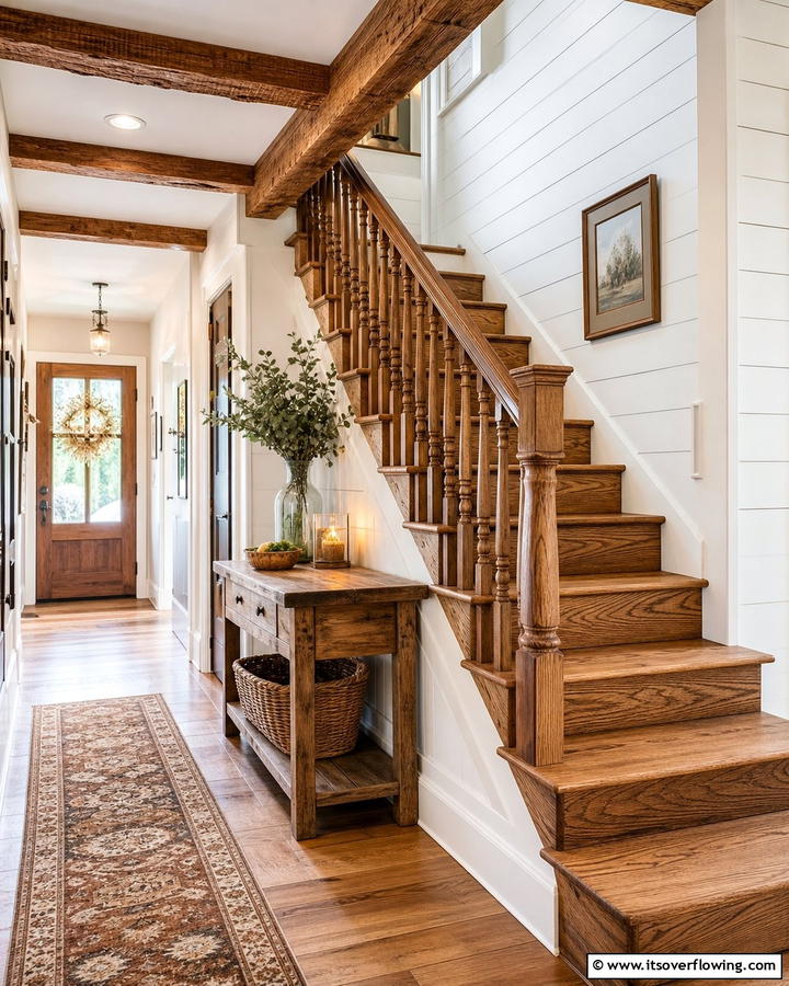 Rustic Charm The Wooden Staircase Revival - 21 Creative Staircase Design Ideas for Modern Homes