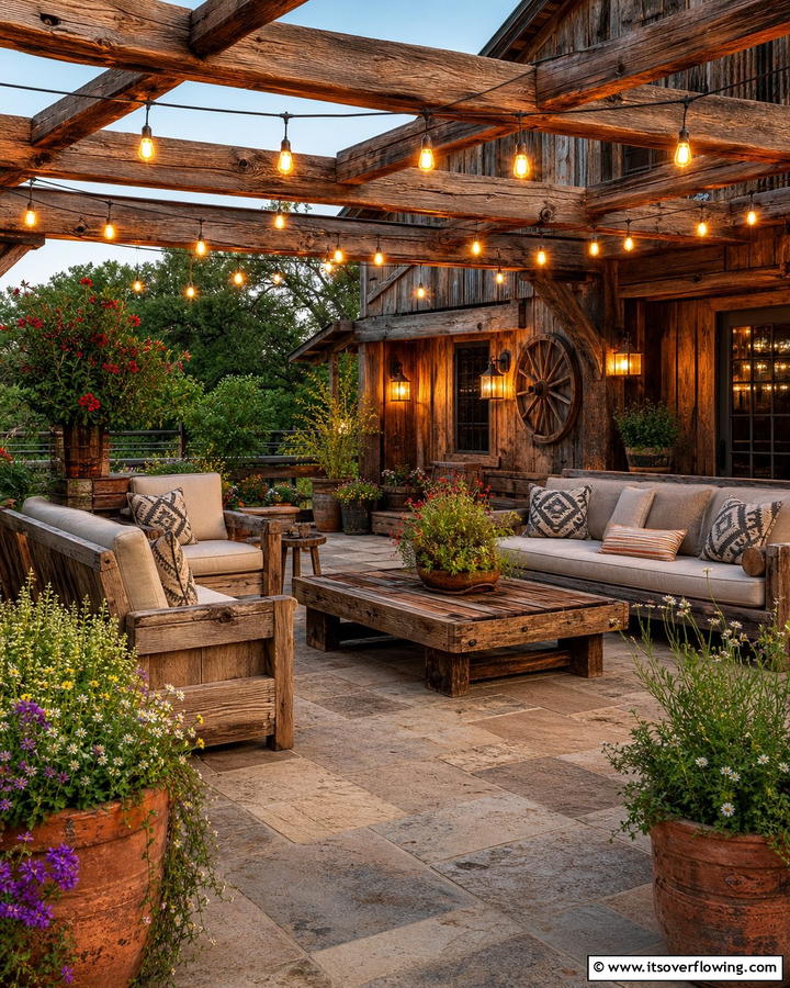 Rustic Charm with Edison Bulbs - 21 Patio String Light Arrangements for Magical Outdoor Ambiance