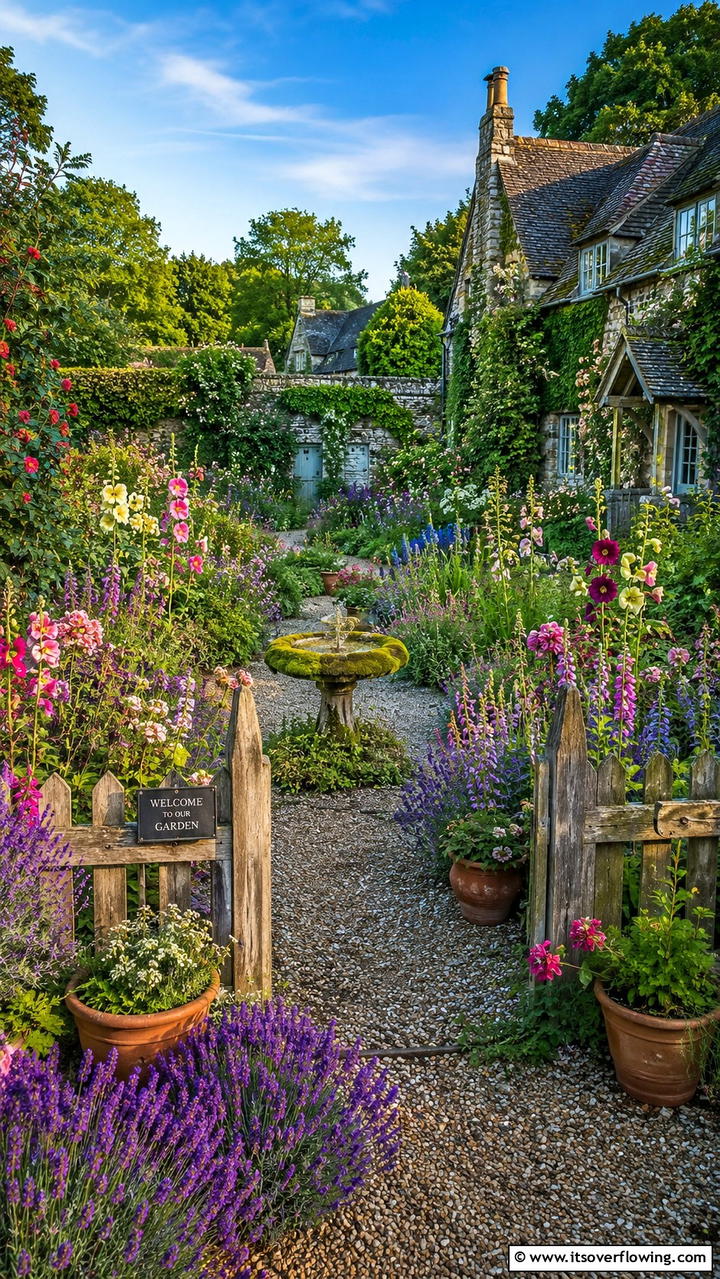 Rustic Cottage Garden - 30 Garden Layout Ideas- Strategic Planting & Design Tips