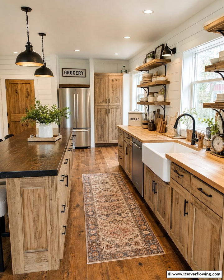 Rustic Farmhouse Cabinets - 21 Kitchen Cabinet Ideas for Every Style and Budget