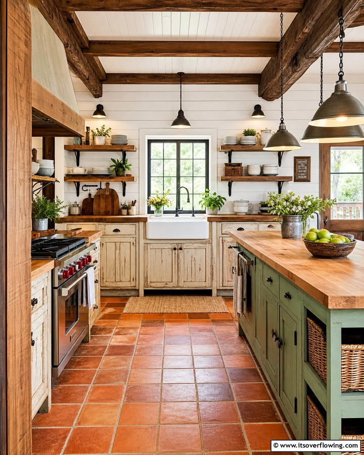Rustic Farmhouse Charm - 21 Kitchen Design Ideas to Maximize Function and Aesthetics