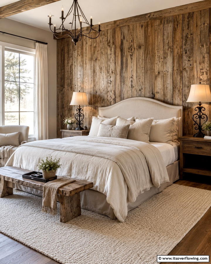 Rustic Farmhouse Elegance - 30 Rustic Barnwood Accent Wall Ideas to Transform Your Space