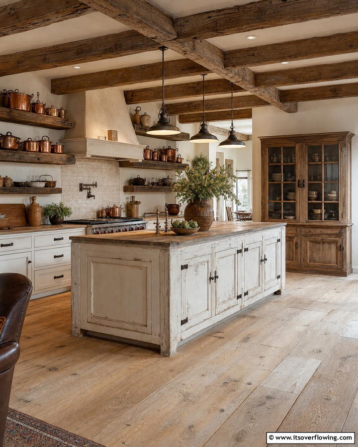 Rustic Farmhouse Vibes - 25 Light Wood Floor Kitchen Ideas for a Bright Space