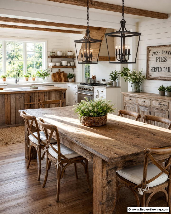Rustic Farmhouse Warmth - 21 Room Decorating Concepts for Personalized Interior Spaces
