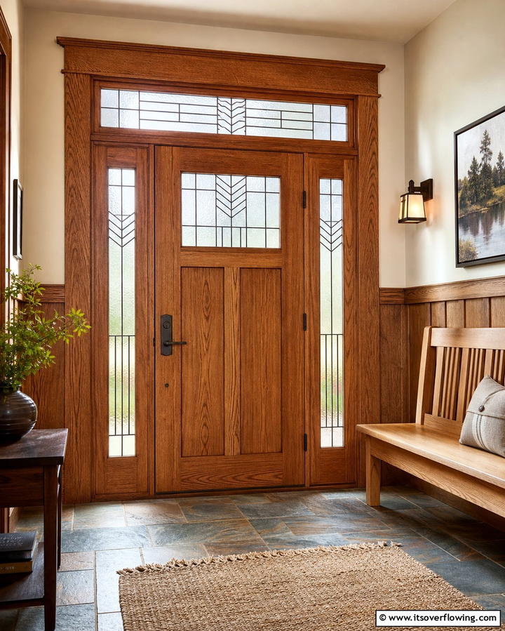Rustic Front Doors with Glass Inserts - 25 Rustic Front Door Ideas to Welcome Guests in Style
