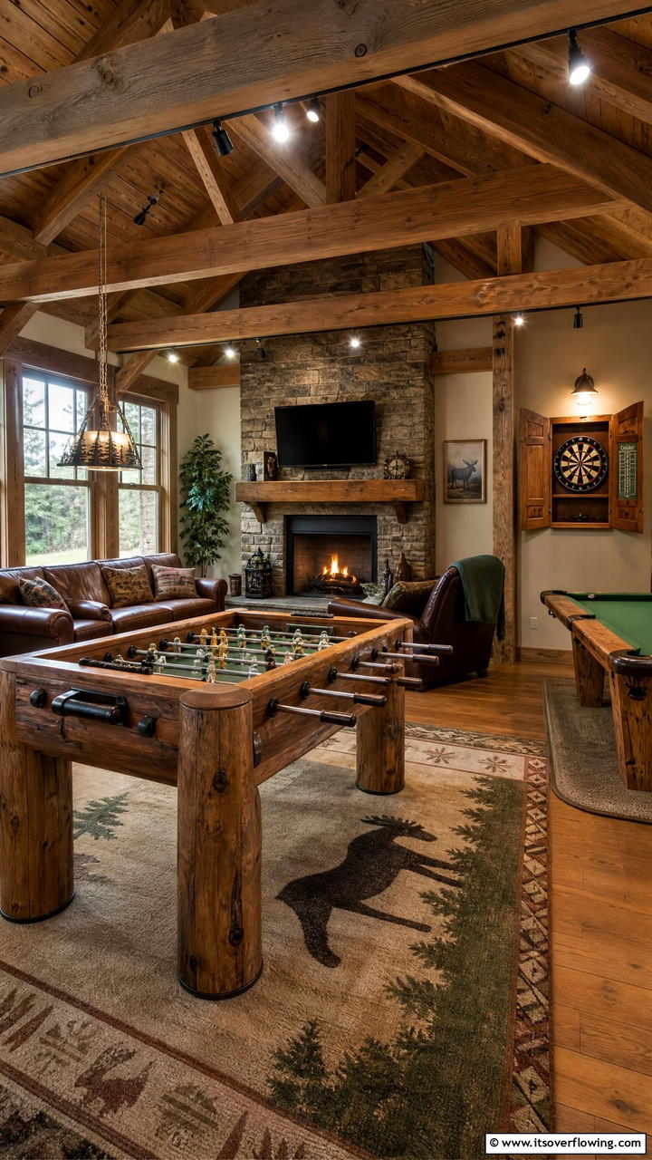 Rustic Game Room - 25 Luxury Game Room Ideas for the Ultimate Entertainment Space