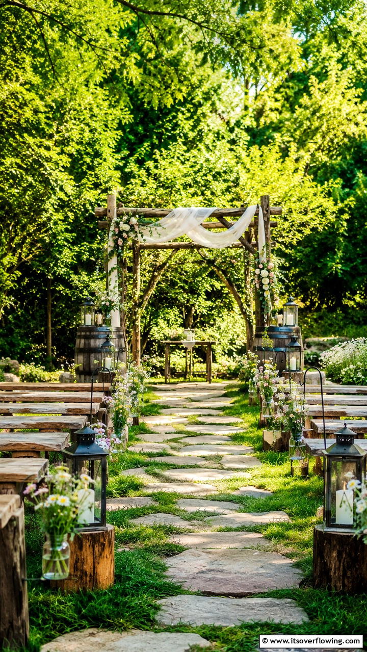 Rustic Garden Charm Wedding - 30 Garden Wedding Ideas- Enchanting Outdoor Celebration Themes