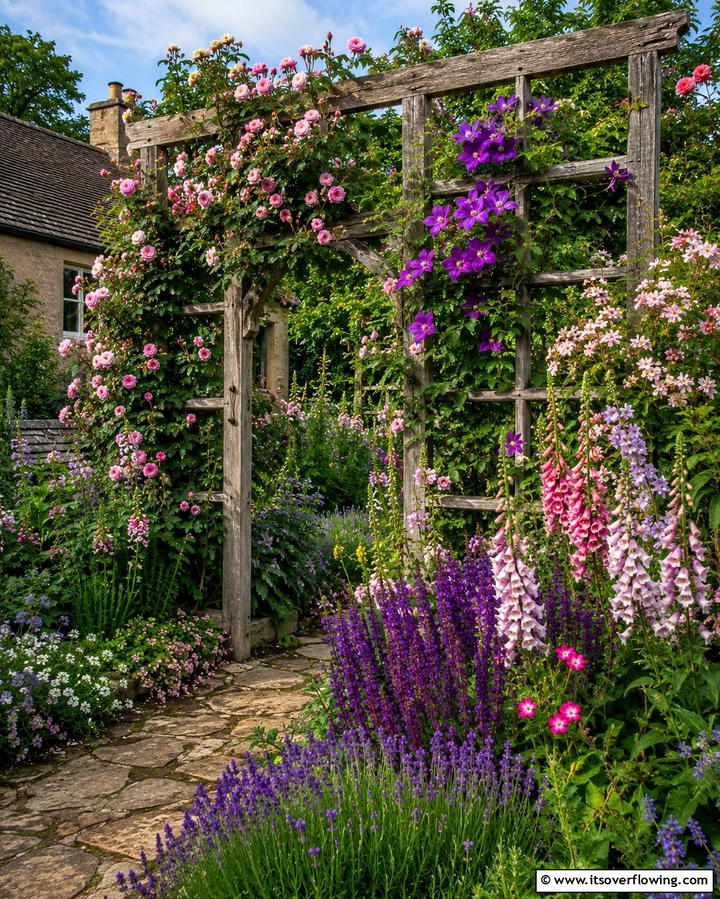 Rustic Garden Trellis - 30 Rustic Landscaping Ideas for Natural Yard Beauty