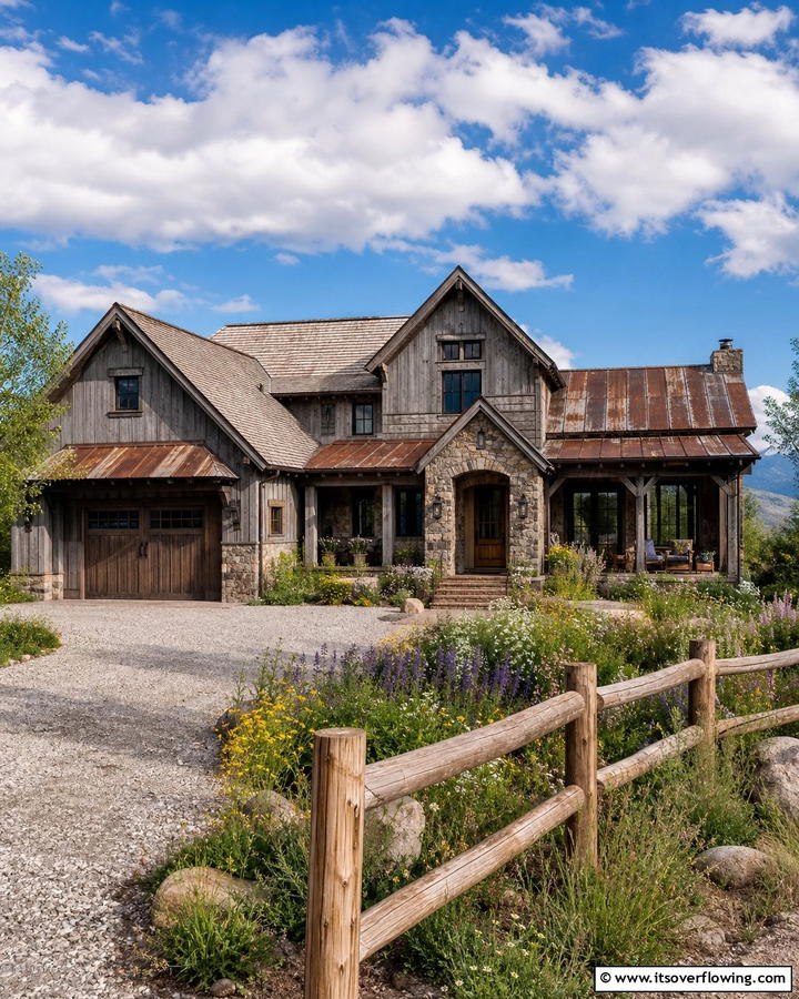Rustic Gray with Natural Texture - 21 Gray Exterior House Paint Ideas for Stunning Curb Appeal