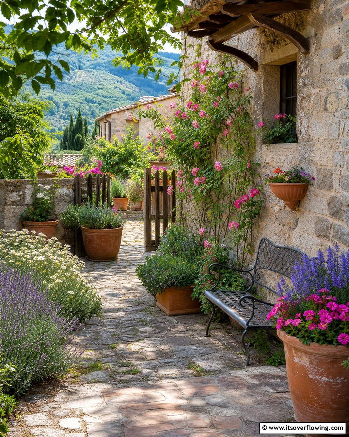 Rustic Italian Cottage Garden - 30 Italian Garden Design Ideas for Timeless Elegance