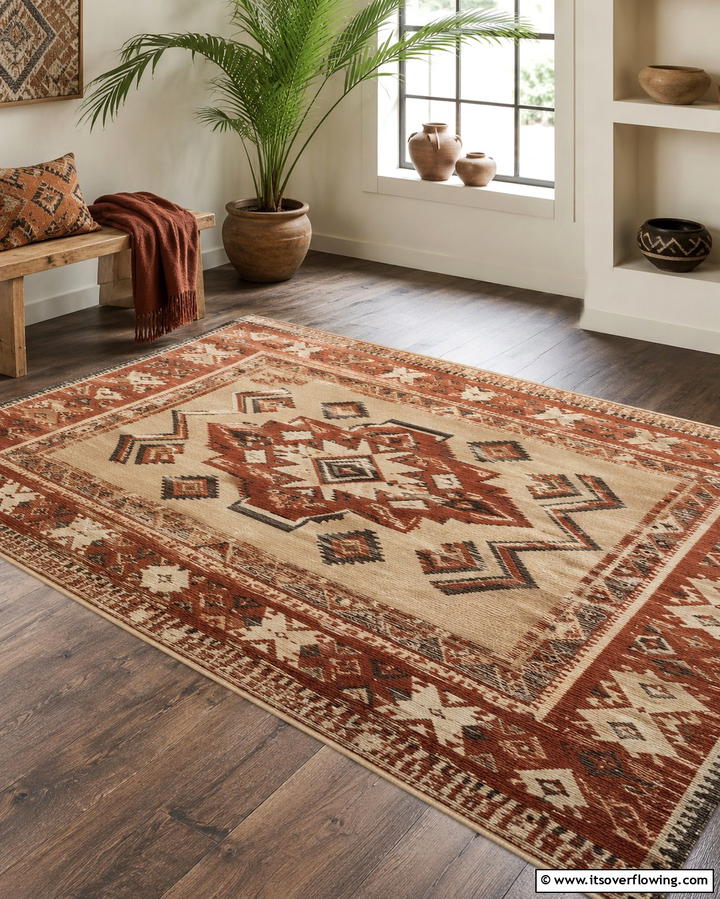 Rustic Jute Rug - 30 Kitchen Rug Ideas- Stylish and Durable Floor Solutions
