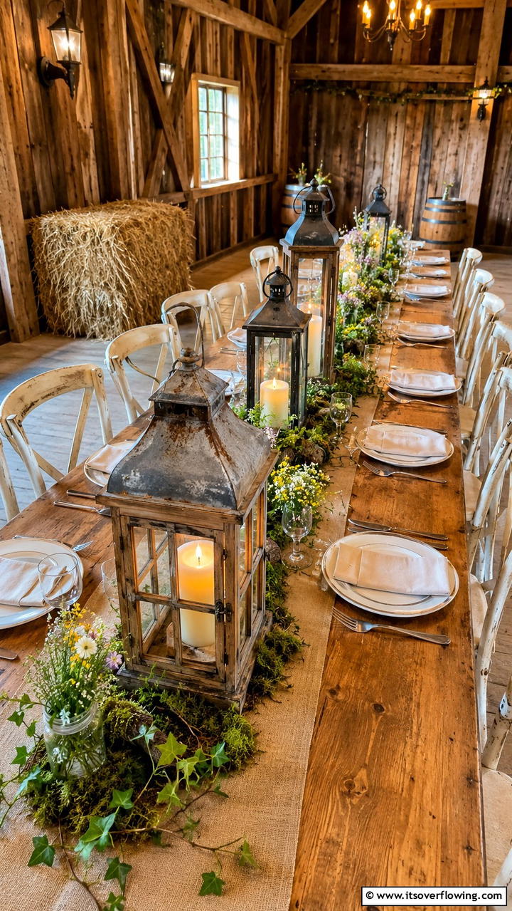 Rustic Lantern Glow - 21 Stunning Wedding Centerpiece Ideas for Table Decor