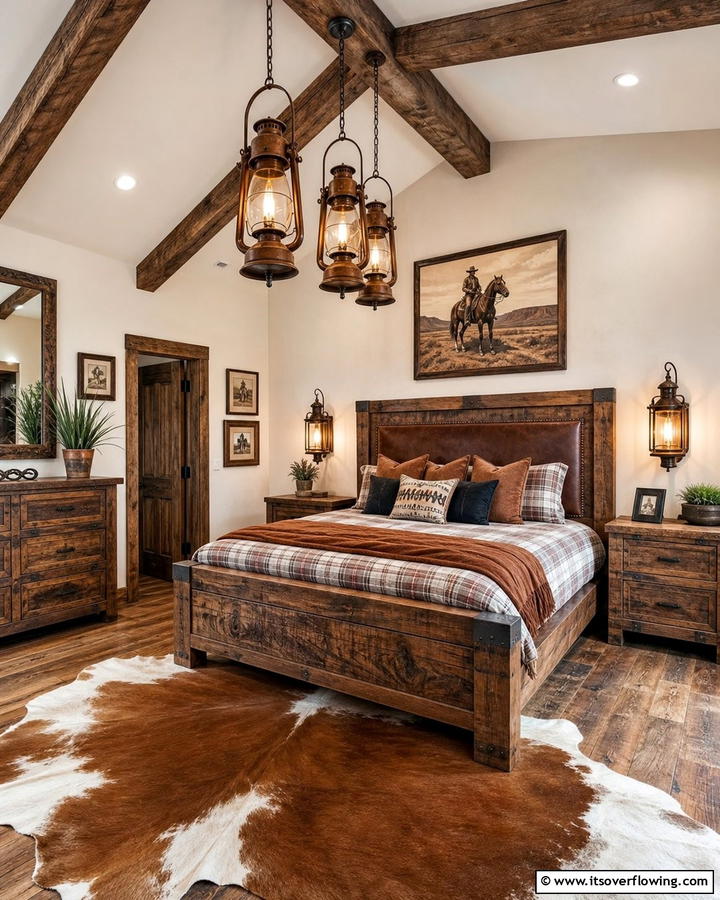 Rustic Lantern Lighting - 20 Creative Cowboy Room Decor Ideas for a Rustic Look