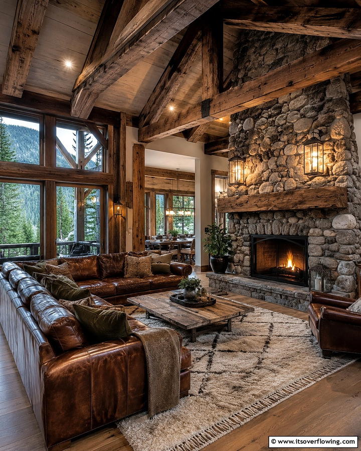 Rustic Lantern Style Sconces - 25 Fireplace Sconces Ideas for a Warm Ambiance