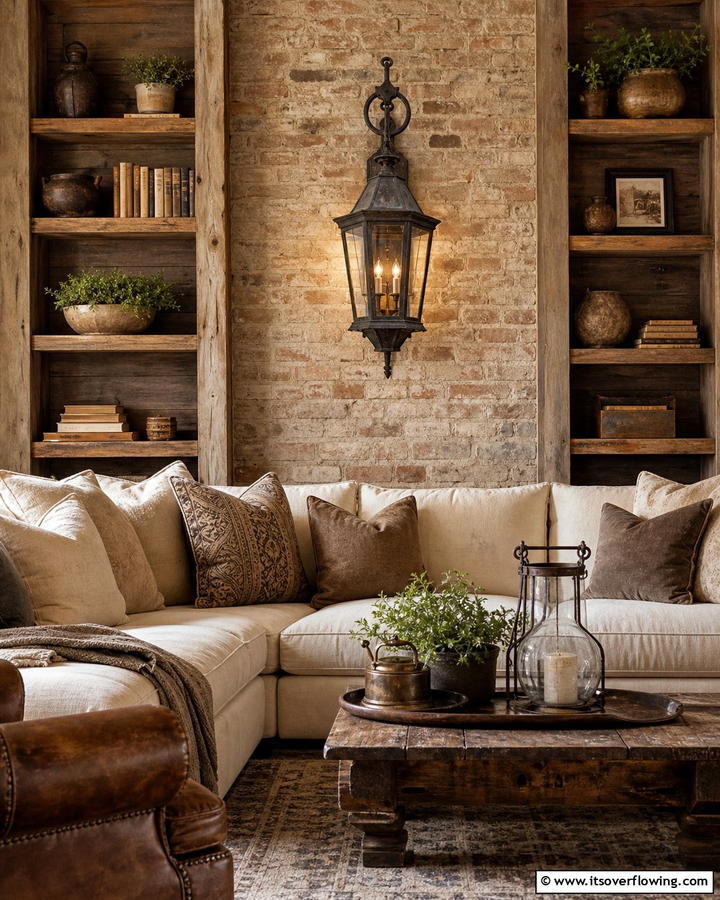 Rustic Lantern Wall Accent - 30 Lantern Decor Ideas for Indoor and Outdoor Spaces