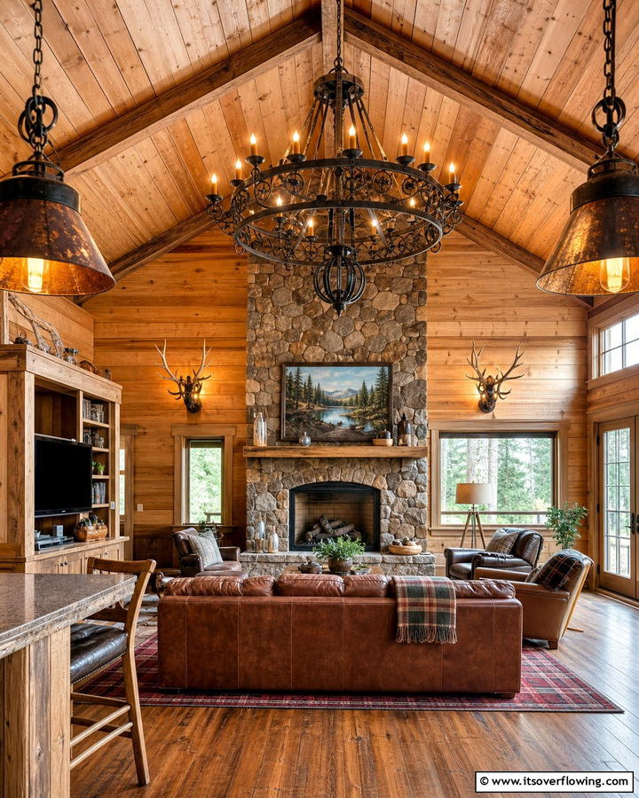 Rustic Lighting Fixtures - 25 Cabin Decor Ideas for a Cozy Retreat