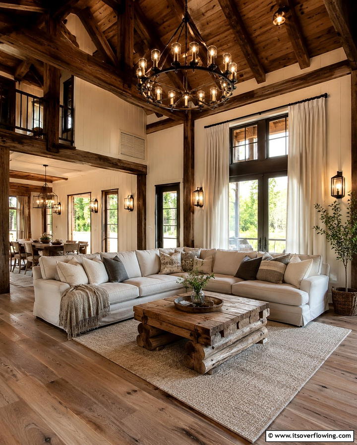 Rustic Lighting Fixtures for Ambiance - 25 Rustic Barndominium Interior Design Ideas