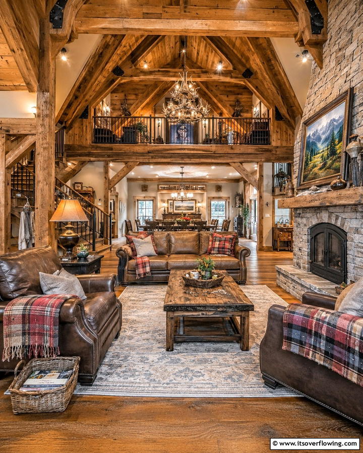 Rustic Lodge Inspired Decor - 25 Mens Living Room Ideas for a Masculine Look