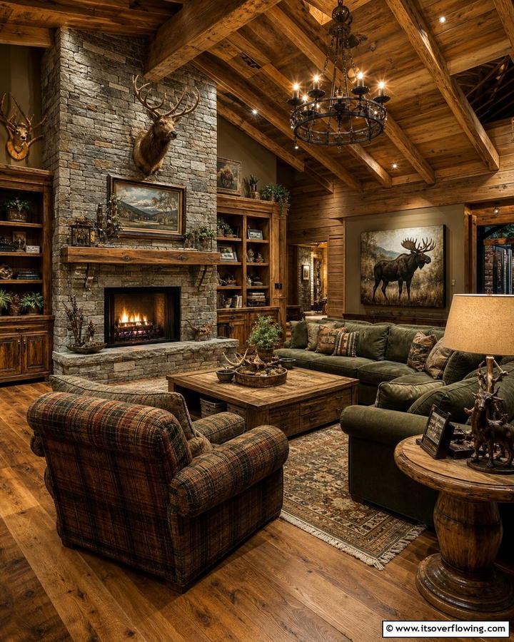 Rustic Lodge Retreat - 21 Man Cave Ideas for the Ultimate Relaxation Zone