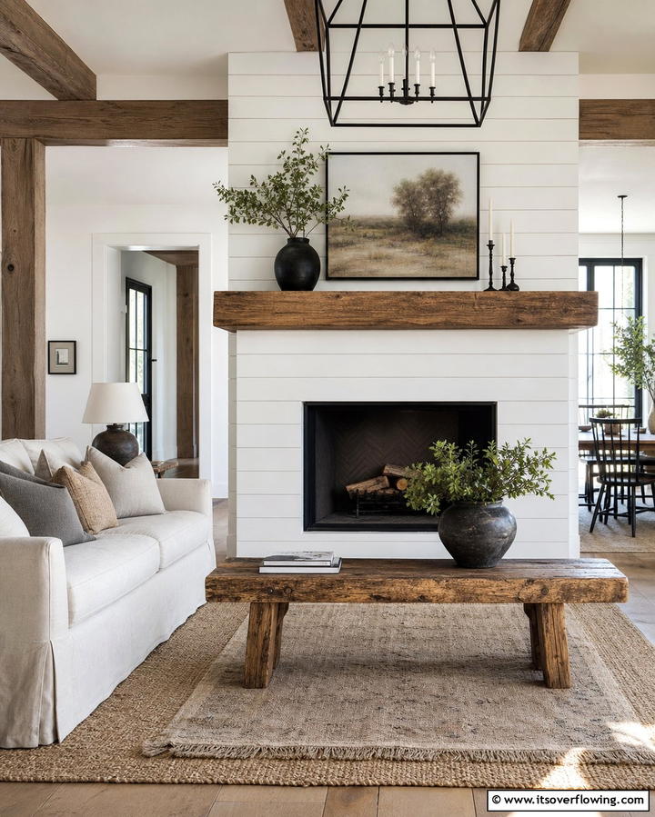Rustic Log Bench - 25 Fireplace Bench Ideas for Functional and Stylish Seating