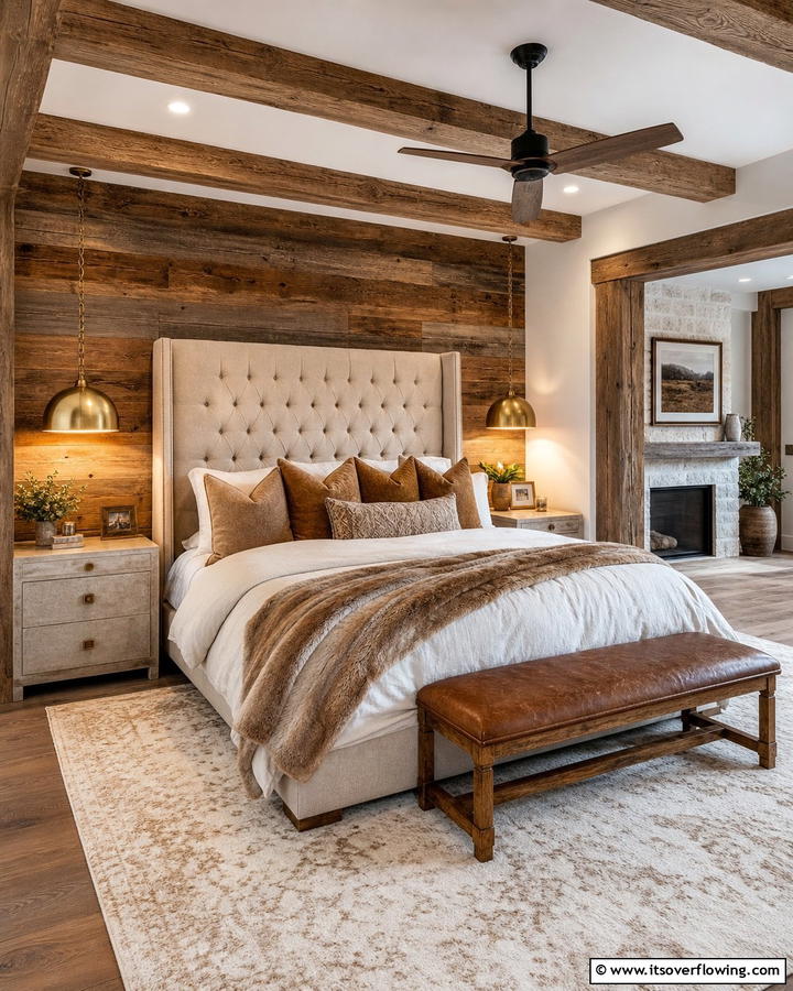 Rustic Luxury Retreat - 21 Farmhouse Bedroom Ideas for Rustic Comfort
