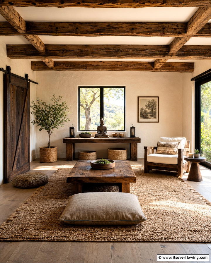 Rustic Meditation Space - 25 Meditation Room Ideas for Peaceful Retreats