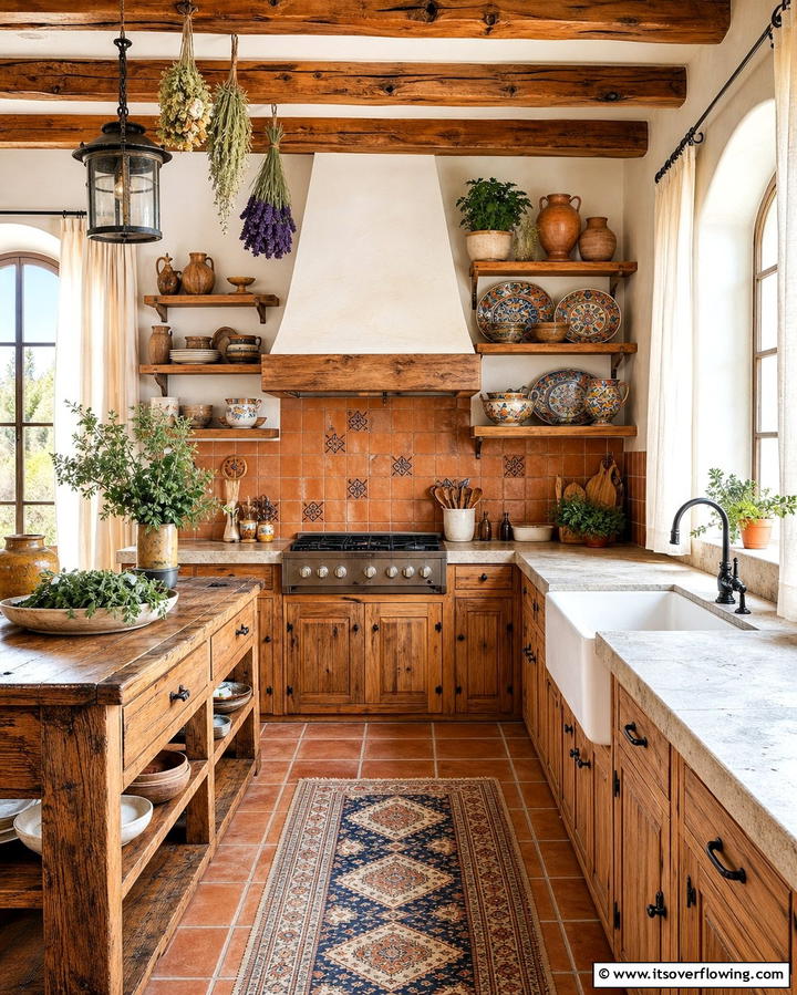 Rustic Mediterranean Kitchen - 30 Mediterranean Interior Design Ideas for Warm Homes