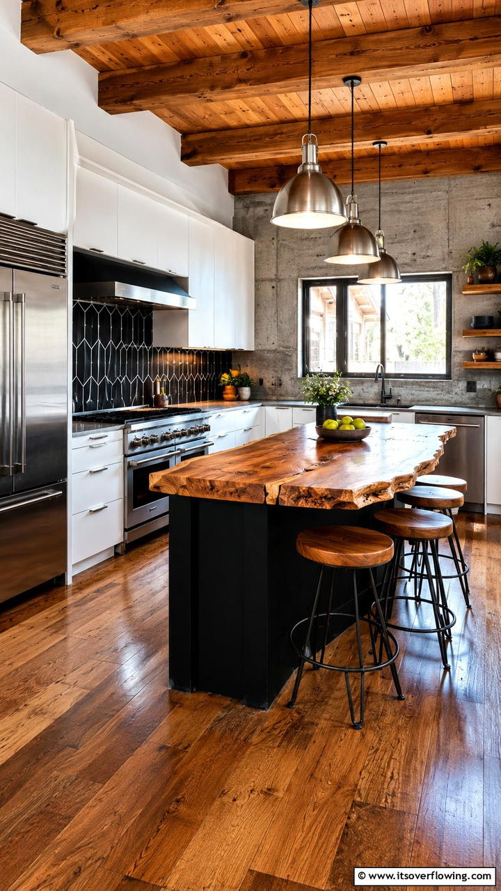 Rustic Meets Contemporary - 30 Eclectic Kitchen Ideas for Bold Design Lovers