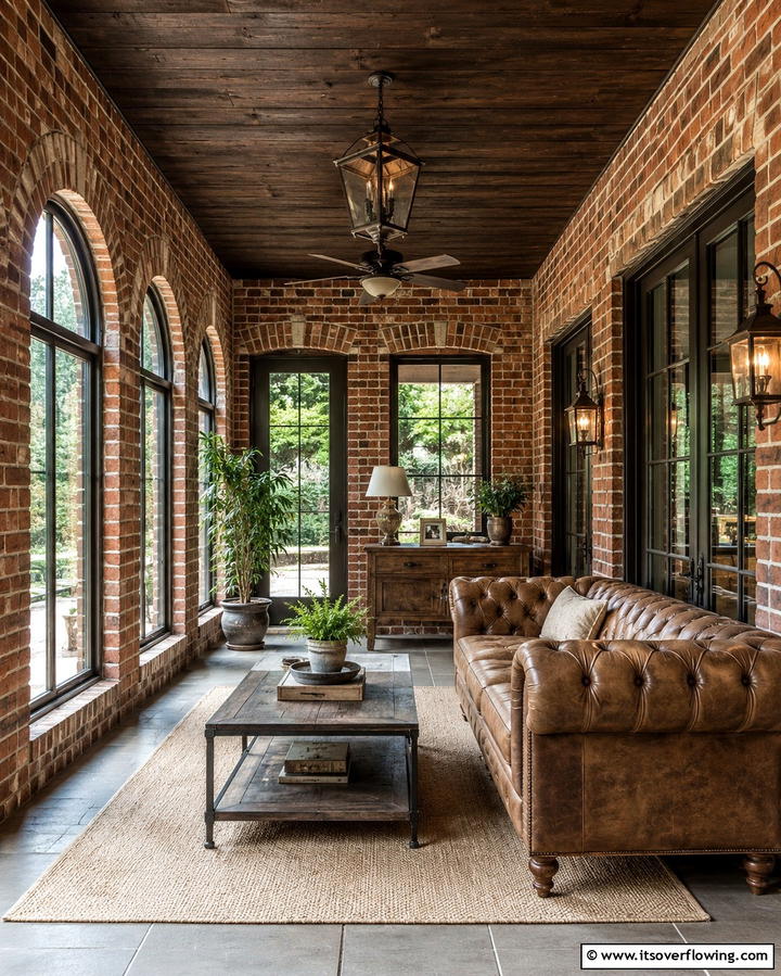 Rustic Modern Fusion - 30 Enclosed Porch Ideas for Year-Round Outdoor Living Comfort