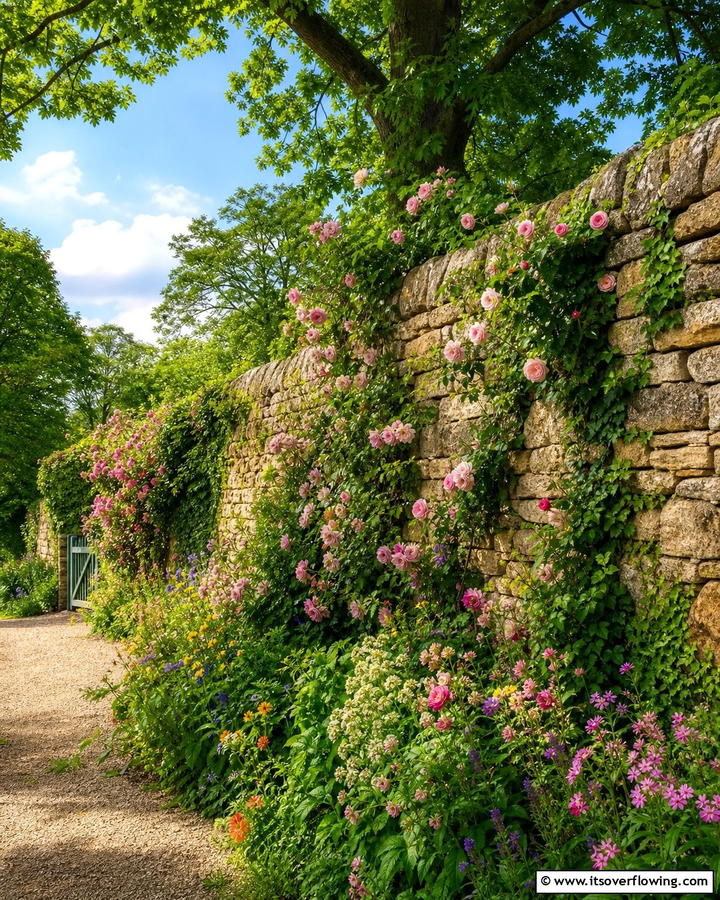 Rustic Natural Stone Wall - 30 Natural Stone Wall Ideas for Rustic Outdoor Landscapes