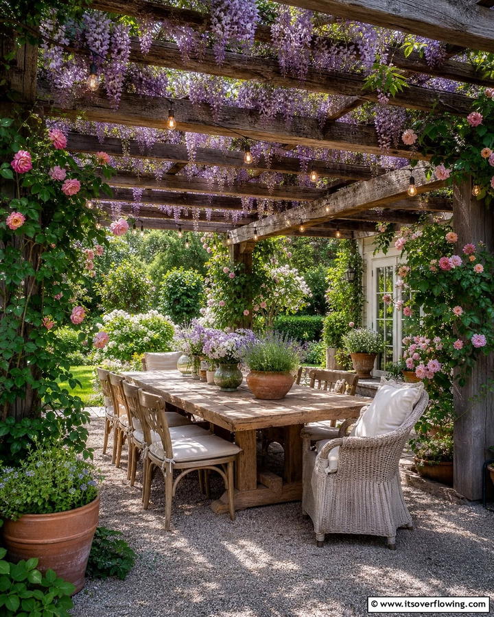 Rustic Pergola Escape - 21 Outdoor Living Space Ideas to Transform Your Yard