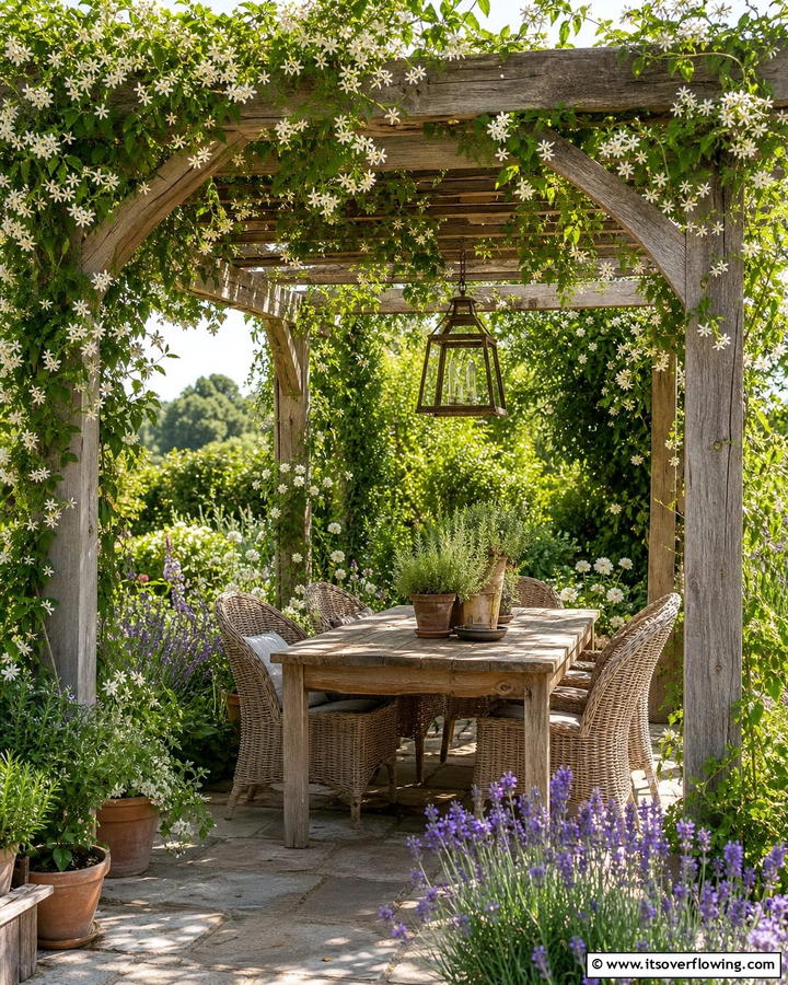 Rustic Pergola Retreat - 21 Secret Garden Ideas to Create a Enchanting Outdoor Oasis
