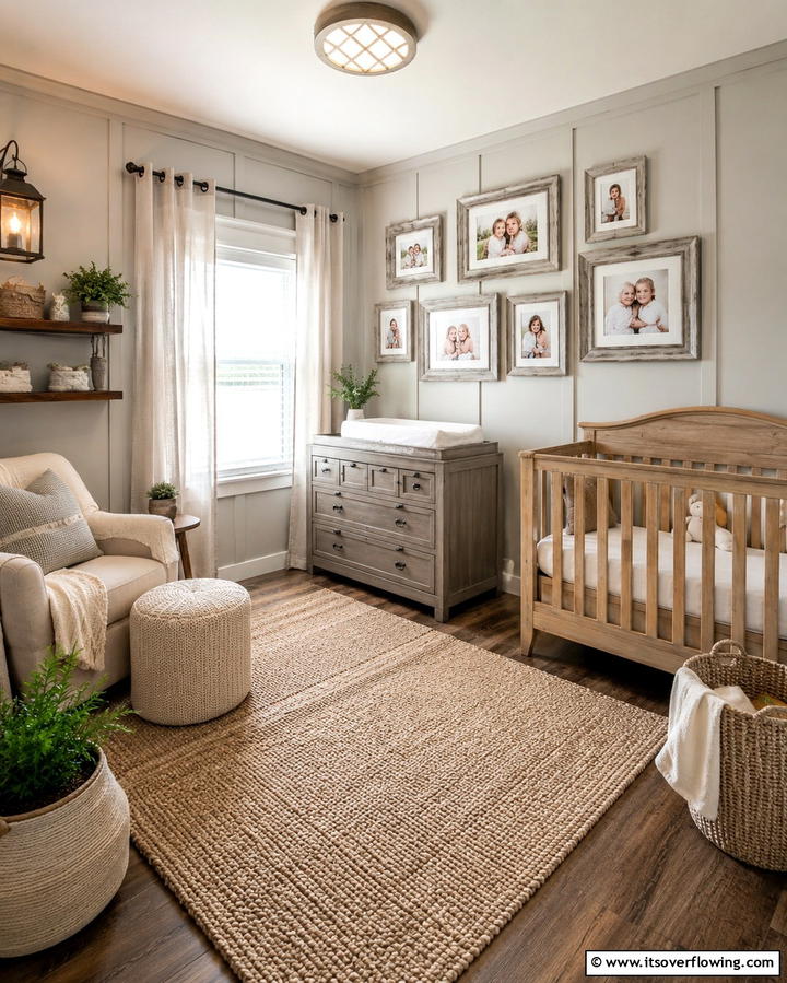 Rustic Photo Frames - 25 Rustic Nursery Ideas for a Cozy Baby Room