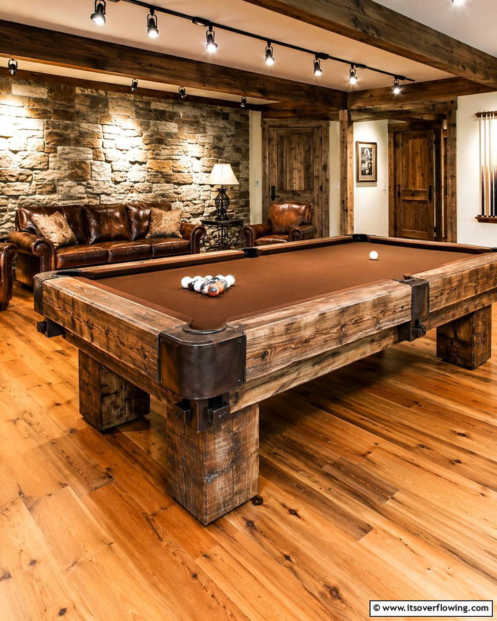 Rustic Pool Table Ambiance - 25 Pool Table Room Ideas for the Ultimate Game Room