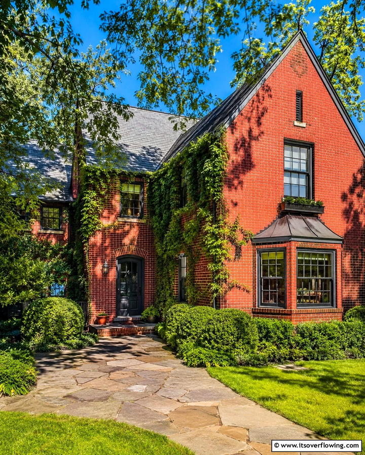 Rustic Red Brick Revival - 25 Painted Brick Houses Ideas for a Fresh Look