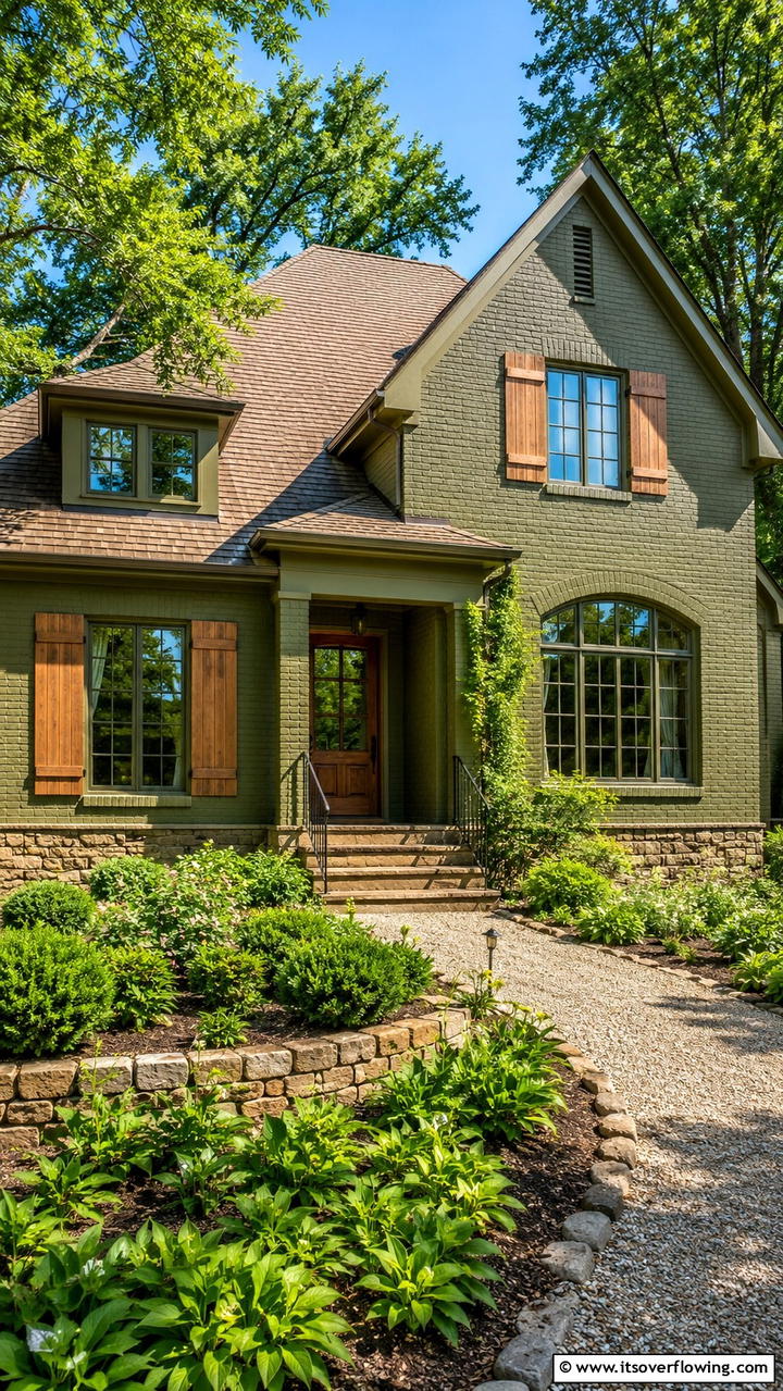 Rustic Red Revival - 30 Exterior Brick Paint Color Ideas for Curb Appeal