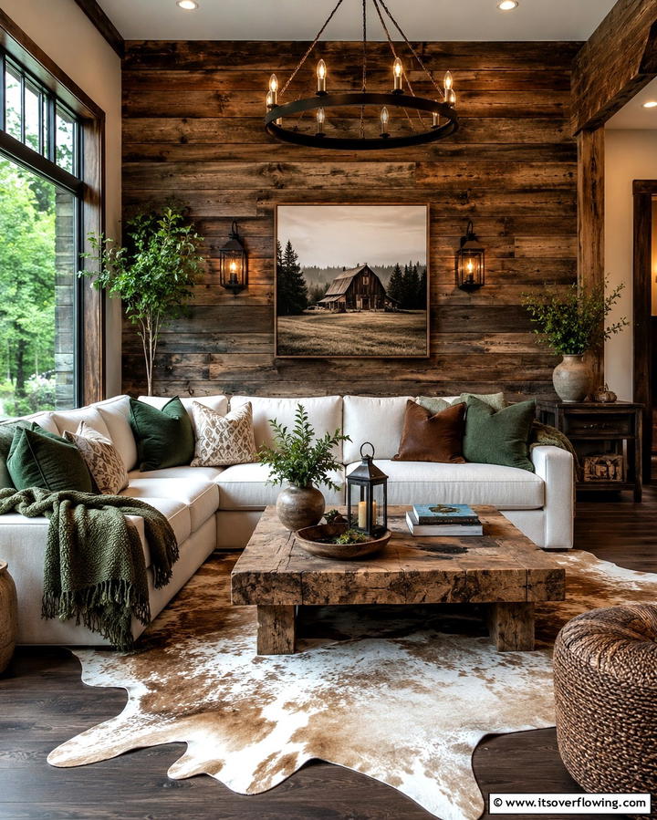 Rustic Reimagined Space - 30 Awkward Living Room Layout Solutions for Cohesive Design