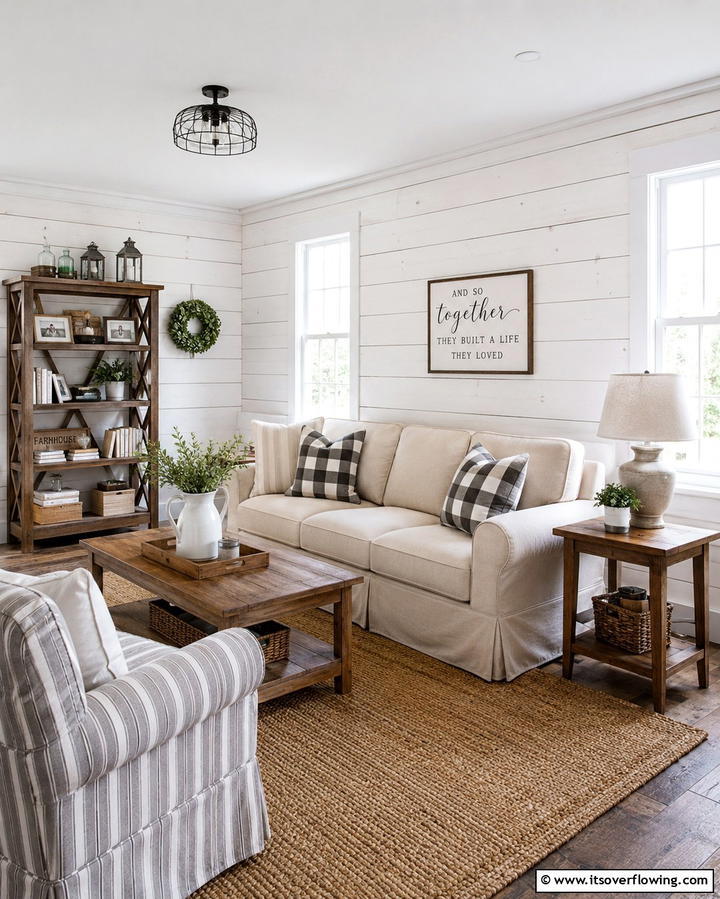 Rustic Shiplap Panels - 25 Wall Paneling Ideas to Elevate Your Home Decor
