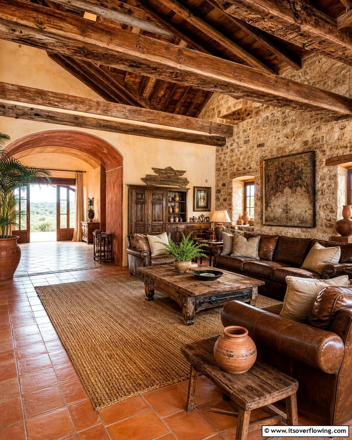 Rustic Spanish Villa Charm - 21 Spanish Interior Design Ideas for Warm, Timeless Style