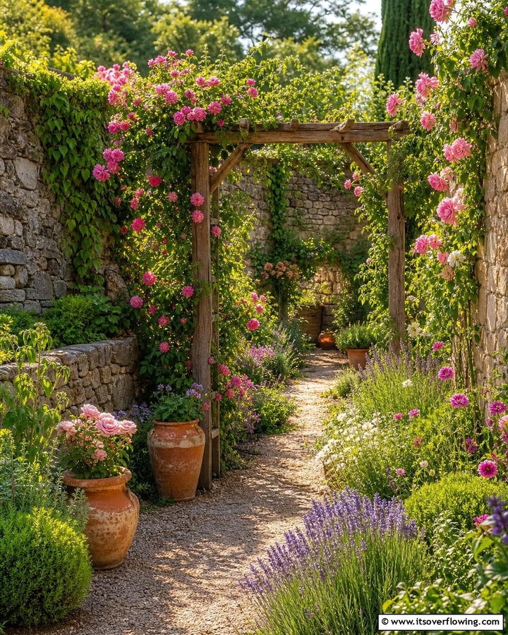 Rustic Stone Enclosure - 20 Enclosed Garden Ideas to Enhance Your Outdoor Space