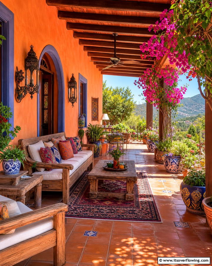Rustic Terracotta for Warmth and Character - 17 Porch Paint Color Ideas for Inviting Outdoor Spaces