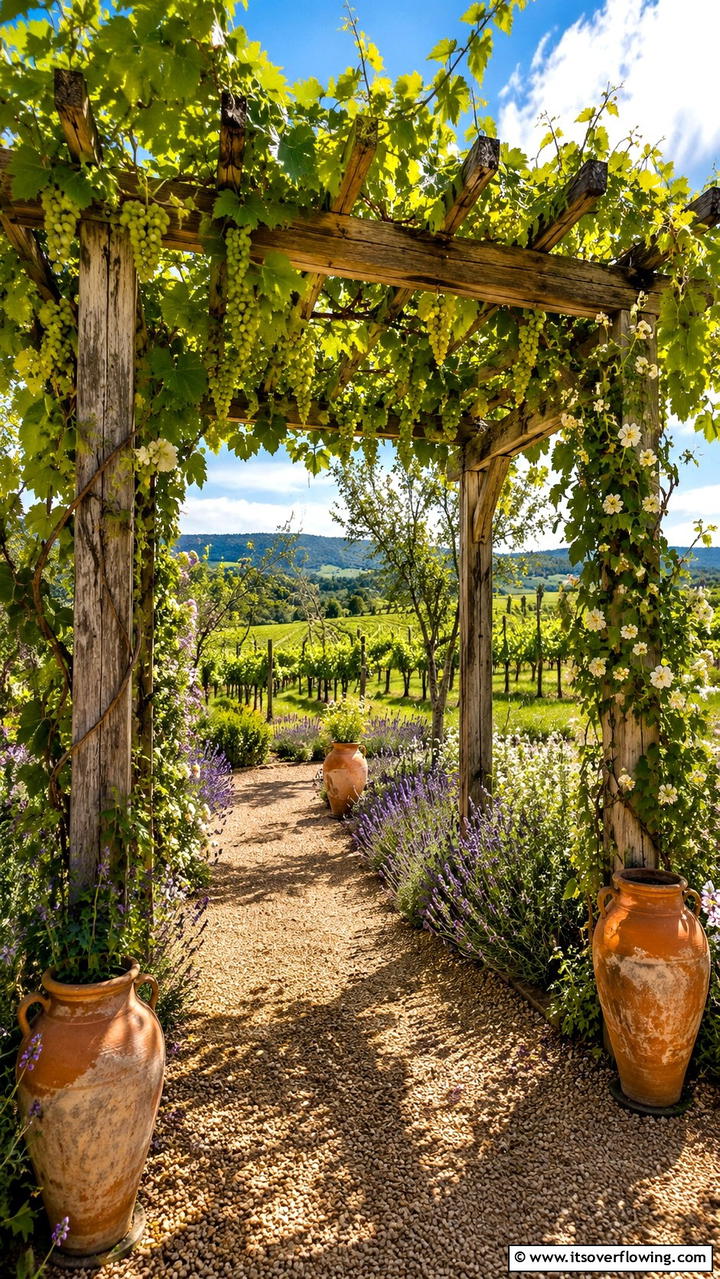 Rustic Vineyard Garden Arch - 30 Garden Arch Ideas for Enchanting Outdoor Spaces