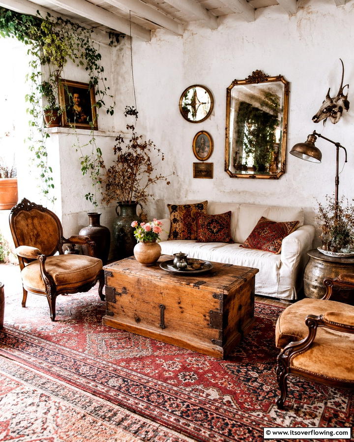 Rustic Vintage Finds - 30 Eclectic Boho Decor Ideas for a Free-Spirited Home Vibe