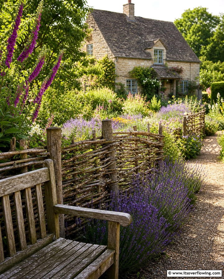 Rustic Wattle Fence - 25 Small Garden Fence Ideas for Your Outdoor Space
