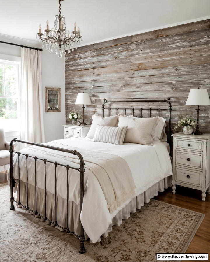 Rustic Weathered Shiplap - 25 Shiplap Bedroom Ideas for a Cozy and Chic Retreat